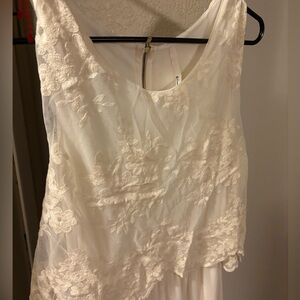 Elegant White Lace Dress